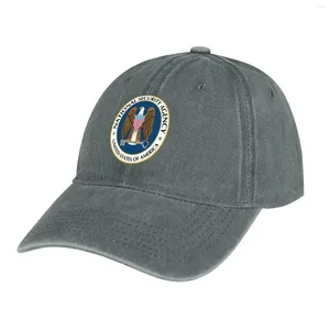 Berets NSA NATIONAL SECURITY AGENCY OF THE UNITED STATES Cowboy Hat Big Size Hard Male Women's