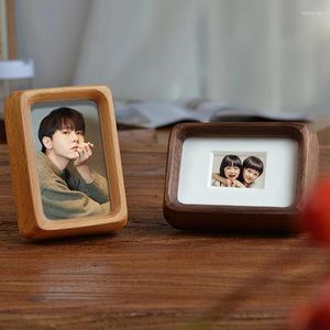 Frames Picture Frame Smooth Round With Solid Wood Display Pos Mat Small For Table Top Baby