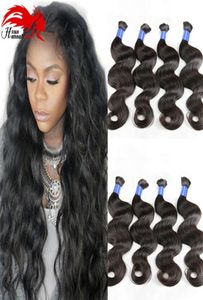 Микро мини -плетеные волосы с массовыми волосами Hannah Product Product Dopersed Bulk Hair для плетения 3pcs Body Wave Human No Weft Brazilian Hair6821141