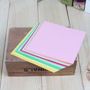 100pcs çok renkli düz renkli origami kağıt zanaat katlanır kare kağıtlar el yapımı diy scrapbooking kartları hediye zanaat dekorasyon