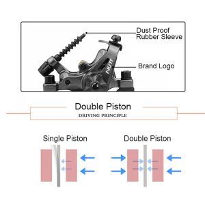 Nutt MTB mechaniczny hamulec tarczowy Dwie boki siła hamowania aluminium aluminium górskie rower Zestaw roweru rowerowego