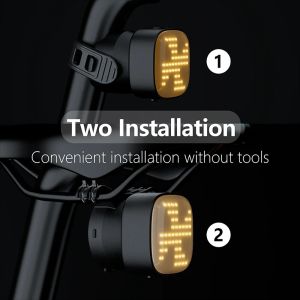 MTB Bike Tail Light Intelligent Automatic Brake Sensor Light IPX6 Vattentät USB -laddning Installerbar Airtag -cykelljus