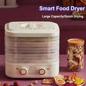 Dehydrators Household 220V 5layer Smart Fruit Dryer Food Dehydrator Multifunctional Meat Tea Dehydration Pet Snack Food Dehydration Dryer