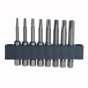 1/4 tum magnetisk Pentakelstjärna Huvud Skruvmejselbitar Pentalobe Electric Screwdriver Bit Handverktyg 25mm Längd T10-T40