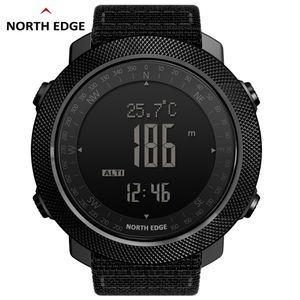 North Edge Men Sports Watches 50m Lead Digital Watch Men Military Compass Auditude