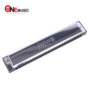 Swan SW244 tremolo harmonica 24 hål 48 toner C -nyckel med svart box2031721