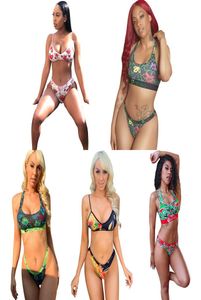 Boxers Women Beachwear Bikini Women 2 Piece Set Vest Tank Bras Swimsuit Beach Playsuit Plaid Swim Suits Tankinis DHL L16755228975