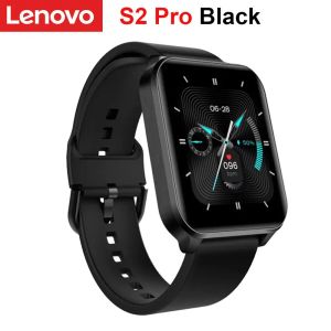 Смотрит Lenovo S2 Pro Smart Band Thermoter Thermoter Sleep Monitoring Fitness Bracelet IPS с сенсорным экраном IP67 Водонепроницаемые спортивные часы