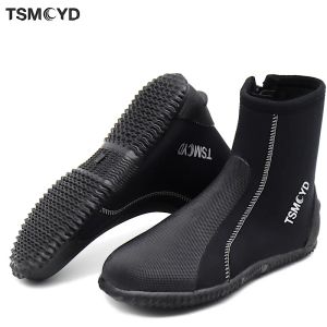 Stiefel 2021 Drei Stile 5mm Neopren -Tauchstiefel Wasserschuhe Vulkanisierung Winter kalter Beweis Hocher warmes Flossen Speerfischen