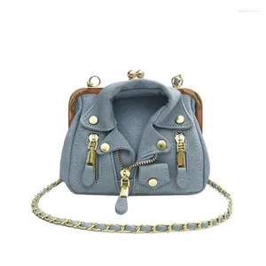 Umhängetaschen Fashion Jacket Design Crossbody Bag Rivet Kleidung Form Frauen Handtasche Brand Designer Lady Luxus Frauen