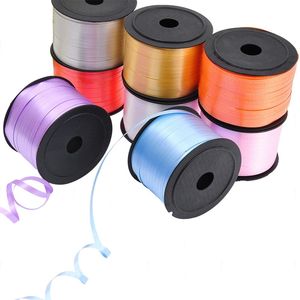 1PCS 100yards tied balloon ribbon tapes diy wedding layout new room decoration accessories bows Gift birthday cake packaging 5mm