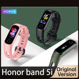 Opaski na rękę Oryginalne Huawei Honor Band 5i Smart Breyband AMOLED Huawe Smart Watch Sleep Swiming Sport Tracker Spo2 Blood Tlen dla Redmi