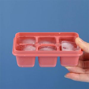 Izgara silikon buz üreticisi kapaklarla mini buz ızgaraları küçük kare kalıp buz üreticisi mutfak aletleri aksesuarlar dondurma küvetleri