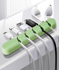 5 slots kabelorganisator USB kabel winderhanteringsklipp innehavare 3m lim för telefonladdningsladdningskabel datalinje hörlurar mus2444793