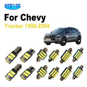 7Pcs Car Interior Bulbs For Chevrolet Tracker 1998-2000 2001 2002 2003 2004 Auto LED Dome Map Trunk Light Kit Accessories Canbus