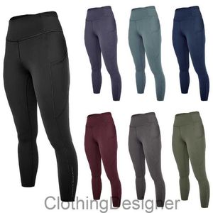 LL-DKD0220 Womens Leggings Fast and Free Yoga Outfits Trousers Skinny Pants Slim Tights Extrerise Sport Gym Running Long Pant Elastic midja