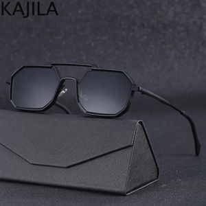 Metal Gothic Steampunk Sunglasses Men Fashion 2024 Luxury Brand Square Punk Sun Glasses for Women Vintage Eyewear Shades UV400 240409