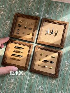 6st 1:12 1: 6 mini drar handtag DIY Dollhouse Drawer skåp Dörrhandtag möbler knoppar miniaturas tillbehör dekorativ dörr