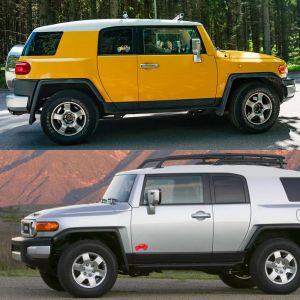 Bildörrsida klistermärke för Toyota FJ Cruiser Graphics Off Road Automobile Style Window Vinyl Film Decor Decal Tuning Accessories