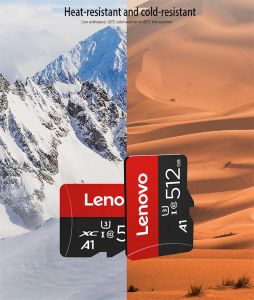 Lenovo Class 10 Memory Card 512GB U3 V30 4K Full HD Micro TF SD Card 128GB Mini SD Card TF Memory Flash Card For Phone/Camera/PC