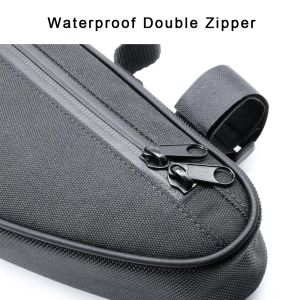 NEWBOLER Bicycle Triangle Bag Bike Frame Front Tube Bag Waterproof Cycling Bag Pannier Packing Pouch Accessories No Lip