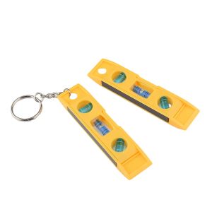 Taşınabilir mini 3 kabarcık seviyesi Keychain Tor Pedo Manyetik Gradienter Seviye Ölçüm Alet Çılı/Seviyesi/45 Derece Ölçüm