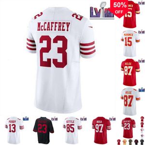 Christian Brock Patrick Purdy Jersey Smith Nick Travis McCaffrey Fred Mahomes Kelce Bosa Kittle Warner All Stitched