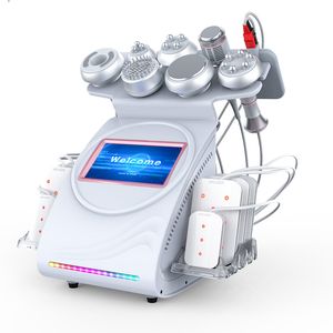 RF professionale 9 in 1 Cavitazione da 80K Slimazione grasso laser Riduci la macchina per il contorno del corpo della liposuzione