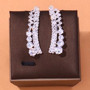 Stonefans Simple Round Crystal Necklace Set Wedding For Women Bride Accessories Rhinestone Africa Jewelry Set Bridesmaid Gift