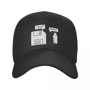 Beralar USB Dis Disk Ben Baban Geek Beyzbol Kapağı Erkek Erkekler Kadın Fitt Sun Hat Dad Ayarlanabilir Snapback Caps Şapkalar Toptan Satış