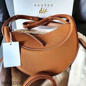 Dix S Numero Nine Half Moon ramię worki kobiet Cyme Sac Cross Cross Designer Męskie siodło pod pachę