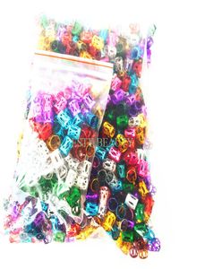 100pc Hair Beads For Dreadlocks Good Hair Braid Cuff Clip Adjustable Red Silver Golden Blue Green Knitting And Crochet Braid T4276385