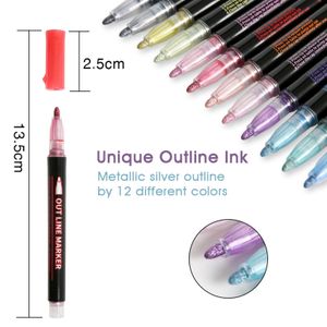 Fluorescerande markör penna mångsidig färg markör för barn vuxna