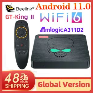 Box Beelink GT King II Wi -Fi 6 Android 11 TV Box 8GB 64GB TVBox Amlogic A311D2 Octa Core LPDDR4 Поддержка 4K 60 кадров BT5.0 1000M USB3.0