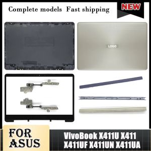 Casos Novo laptop para asus vivobook x411u x411 x411uf x411un x411ua lcd tampa traseira/moldura frontal/hinges top caut para não