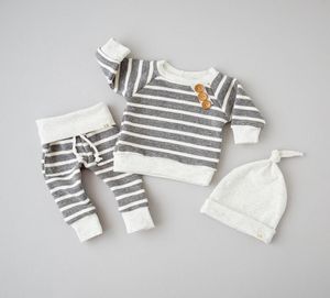 Nyfödda pojkar kläder set bomulls småbarn outfit barn fall boutique kläder spädbarn sömnkläder pajamas7302780