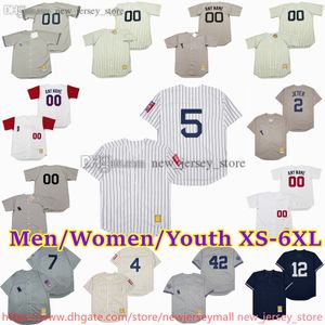 Custom XS-6XL Movie Throwback Baseball Jersey 15 THURMANMUNSON 23 DONMATTINGLY BABERUTH DEREKJETER YOGIBERRA REGGIEJACKSON BERNIEWILLIAMS BOBBYMURCER Jerseys