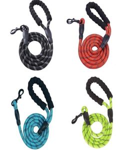 Nylon Pet Dog Lead Puppy Walking Running Slip Gollar Ride Strap Training Lases Reflexivo 150cm Comprimento de comprimento de raça média cães7493008