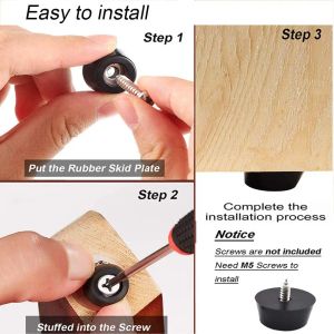 10Pcs Rubber Feet Bumpers Pads Chair Leg Feet Table Leg Cover Floor Protector Furniture Pad For Cutting Board Electronic Crafts