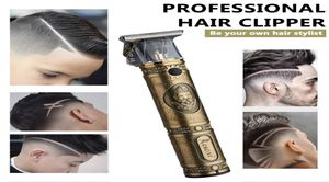 RESUXI USB充電式T9 Baldheaded Hair Clipper Electric Cordless Shaver Trimmer 0mm Men Barber Hair Coting Machine3097353