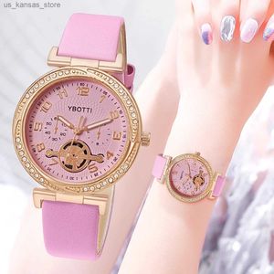 Bilek saatleri yüksek kaliteli kadın pu deri bilek kuvars es kadınlar için saat bayanlar hediye reloj mujer montre femme240409