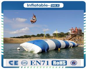 O mais novo segurança 09mm PVC Tarpaulin 62m Pillow Water Blob Inflável Blob Catapult com bomba9950614