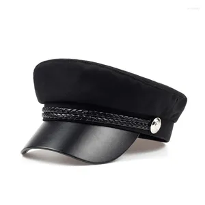 Berretti Fashion Women Hat Men MILIENTALI FRITALE AUTUNGHE SAPULE TAPPIO BERATO BERET BERET CAPTINA PER CAPTANTE CAPTANTE CAPTANTE CADETTO CADET