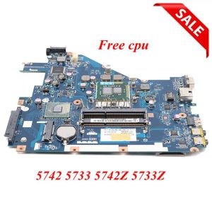 Scheda madre nokotion laptop scheda madre per Acer aspire 5742 5733 5742Z 5733Z MBRJY02002 PEW71 LA6582P HM55 UMA DDR3 Scheda principale con CPU I3