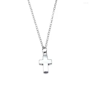 Pendant Necklaces 1pcs Chunky Cross Charms Long Necklace Men Accessories Supplies For Jewelry Handmade Chain Length 43 5cm