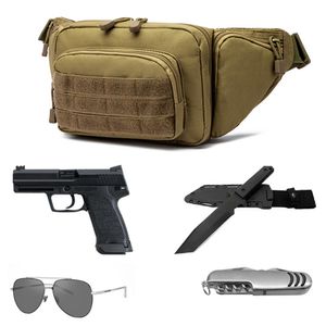 Bolsa de cintura militar de bolsa Molle Tactical Homem Outdoor Men EDC Tool Bag Utility Gadget Organizer Vest Pack bolsa Case