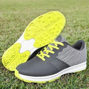 Stövlar Nya män Vattentäta golfskor Sneakes For Outdoor Quality Sneakers Anti Slip Walking Footwear Man 39-49 NNLZ#