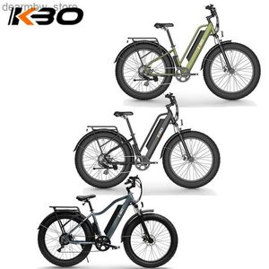 Fahrräder All Terrain Ectric Bicycle KBO Tornado 750W Ectric Bicycle 48V 14AH E Fahrrad 26 x4 Fettreifen Dual -Stoßdämpfer Ebike L48