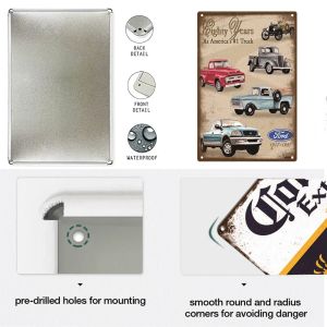 Nostaljik sanat retro ford motor teneke tabela vintage metal plak metal plaka hediye fikirli araba aksesuarları hayranları ev kulüp duvar dekoru