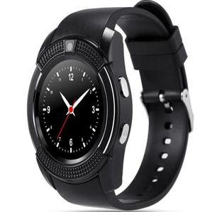 V8 Smart Watch Bluetooth Saatler 03m Kameralı MTK6261D DZ09 GT08 PERAKEN PAKETİ İLE ANDROID Telefon için Akıllı Saat1895526